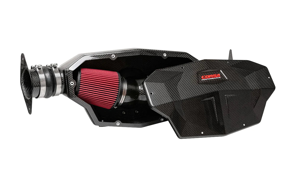 Corsa Performance - 2020+ C8 Corvette - Black / Carbon Fiber Air Intake